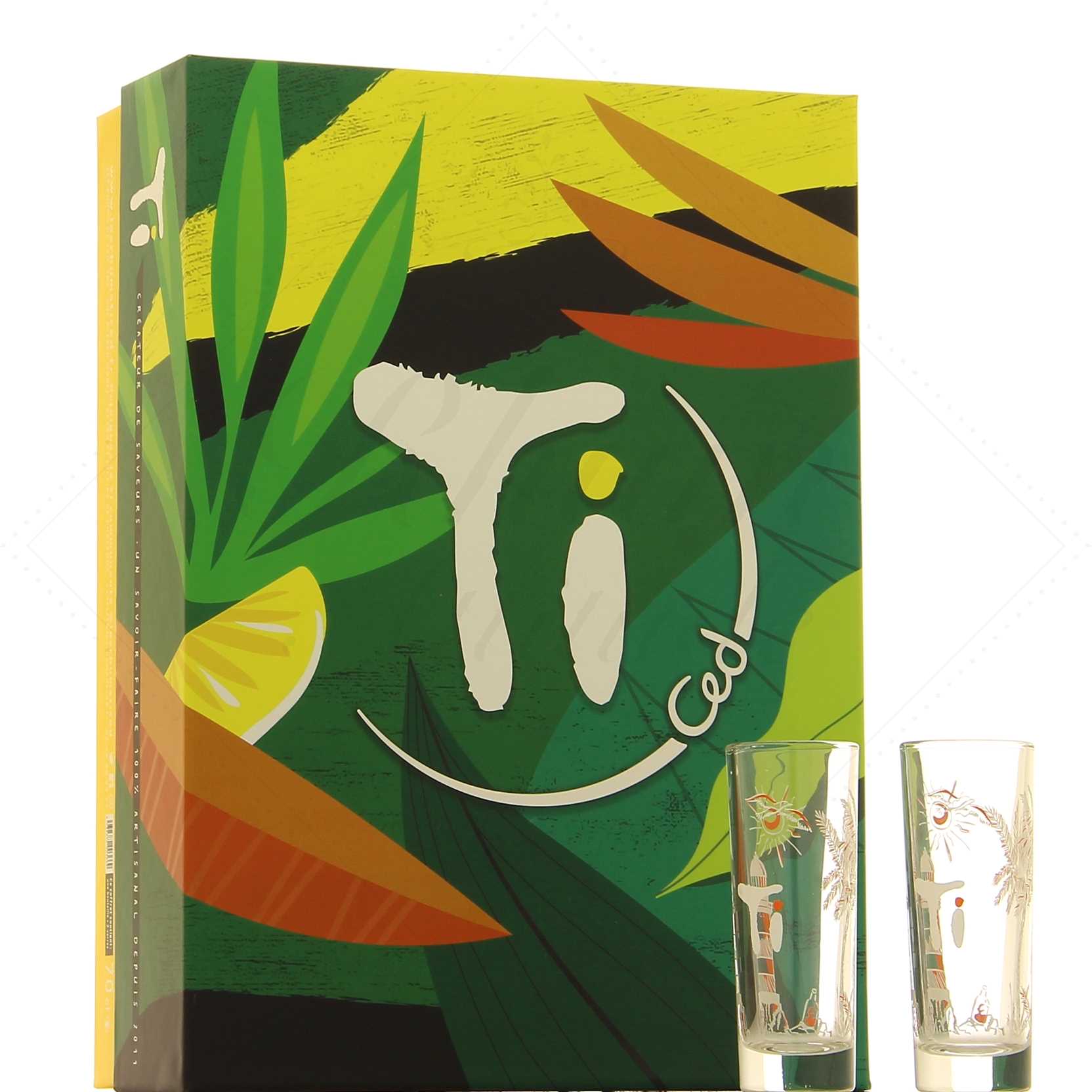 Coffret 2 verres édition 2024 à associer à une bouteille Ti’ Ced