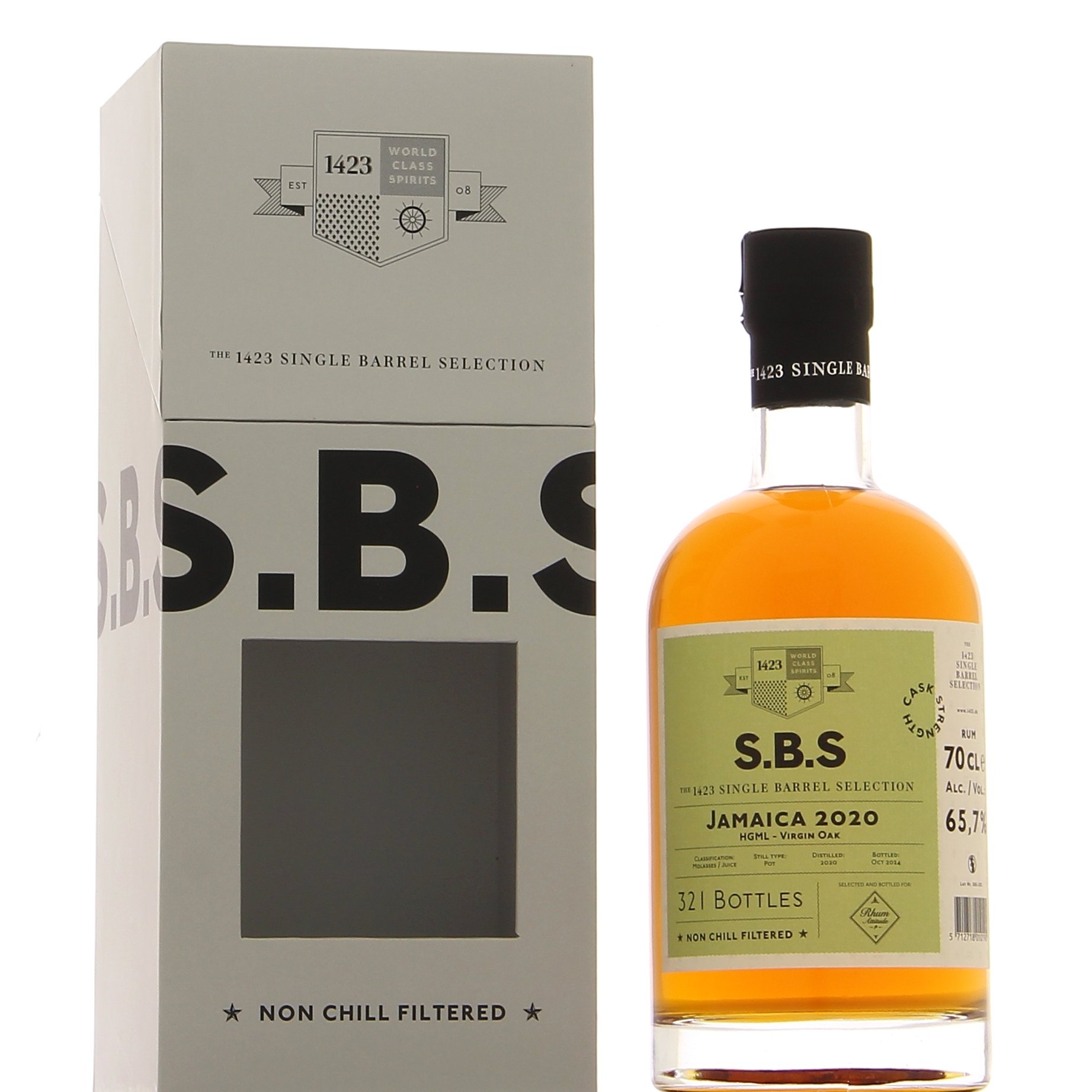 SBS Jamaica 2020 HGML Virgin oak Sélection Rhum Attitude 65,7°